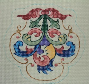 hand painted needlepoint canvas